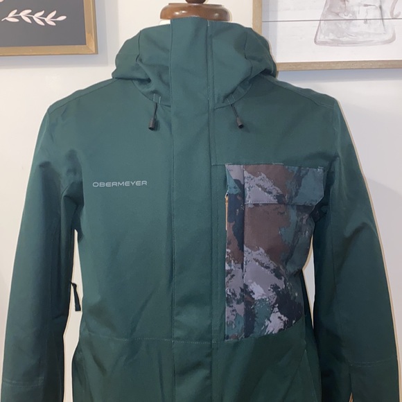 NWT!! Obermeyer Insulated Ski / Snowboard Jacket Night Ops Mens Size Sma… - Picture 6 of 15